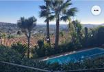 Location vacances Mougins - Villa Mougins vue Mer sur Baie de Cannes, Piscine vue mer partagée-3