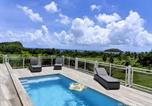 Location vacances Le Morne Rouge - Azur, bas de villa piscine, vue mer-4
