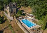 Hôtel Monceaux-sur-Dordogne - Château de Chauvac - Chambres et table d'hôtes avec vue sur la rivière-1