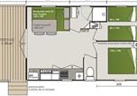 Location vacances  Lozère - Mobil home avec terrasse pour 4 personnes à Meyrueis - Api-1-52-432-4