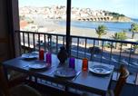 Location vacances Bord de mer de Banyuls-sur-Mer - Appartement 3 pièces, central, proche plage, 6 couchages, vue mer, lave-vaisselle, animaux admis - Fr-1-225c-318-1