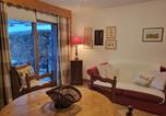 Location vacances Les Houches - Les Grandes Jorasses 3 - Jardin - Vue massif Mont Blanc-1