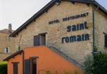 Hôtel Limas - Logis Hôtel Restaurant Saint Romain - Piscine saisonnière-2