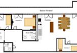 Location vacances Valloire - Appartement 4 pièces, pour 8/9 personnes, terrasse sud, animaux acceptés - Fr-1-263-215-2