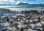 Location vacances Berne - Lake and Mountain View Villa with Whirlpool and Free Parking in Huenibach-2
